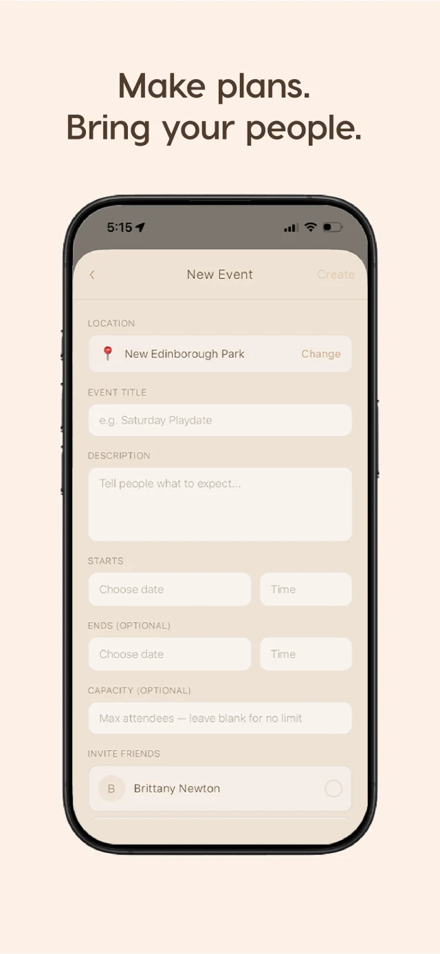 Wander outing plan to share with friends